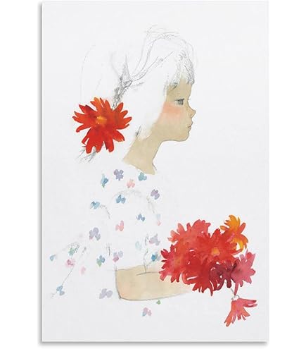 Amazon｜色紙絵 少女絵 子ども絵【いわさきちひろの世界】額装品